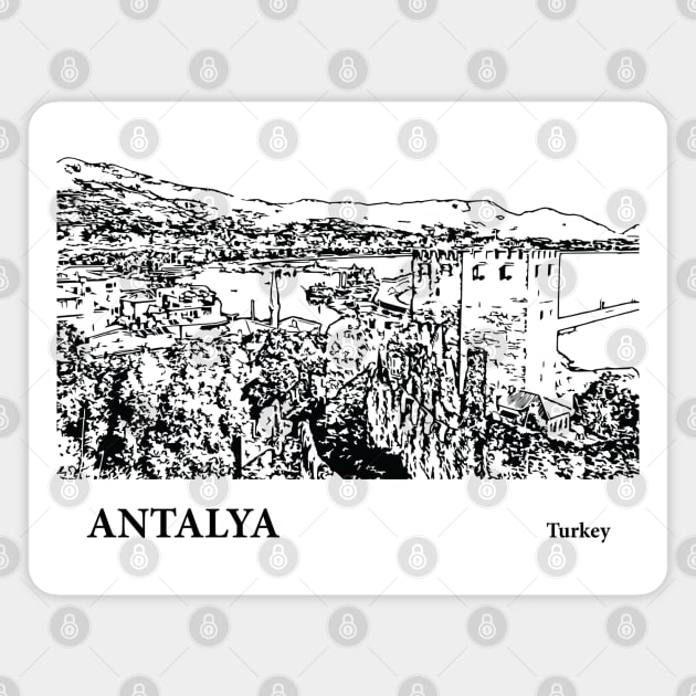 Antalya Turkey Magnet by Lakeric